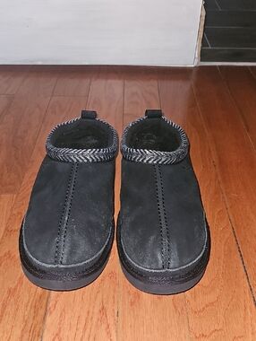 Men's UGG Black Slip-On Cozy Suede Shoes